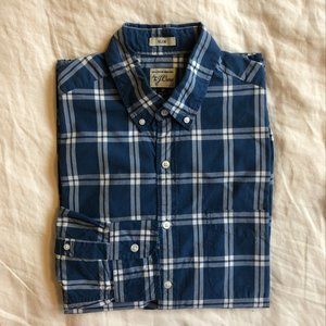 J.Crew Slim Button-Down Plaid Cotton Shirt